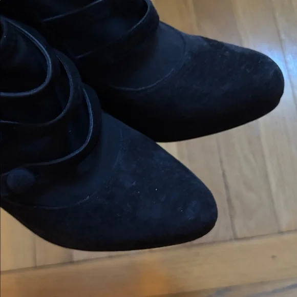 Jessica Simpson Black suede high heels size 8 - Picture 9 of 9